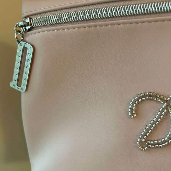 AUTHENTIC Christian Dior Blush Beaded Leather Cosmetic Bag - Picture 3 of 5